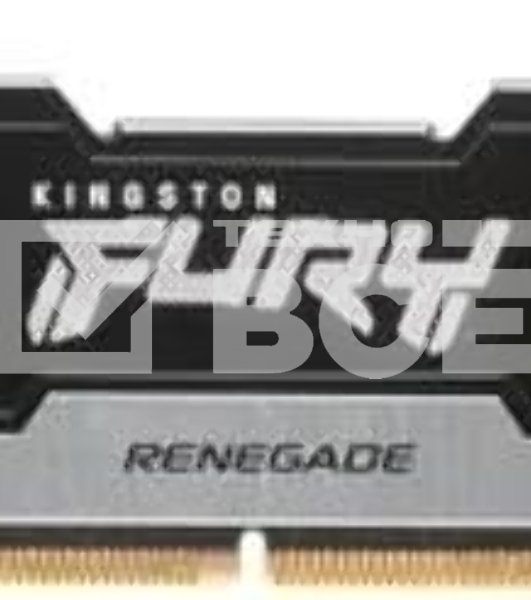 Оперативная память Kingston Fury Renegade, DDR5, 32GB (1x32GB), 6400MHz, CL32, радиатор, серебристый/чёрный
