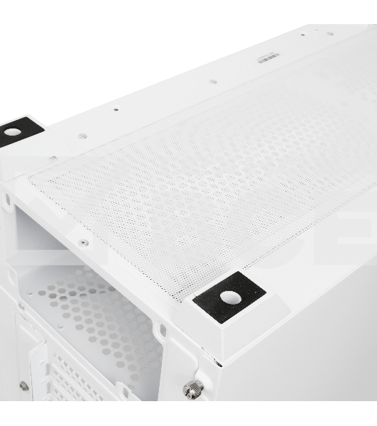 Компьютерный корпус  HSPD M740, Mesh Mid Tower, белый, TG, 0.6 SPCC, 4x120mm ARGB E-ATX, ATX, mATX, mITX 170/400/200mm 4x2.5