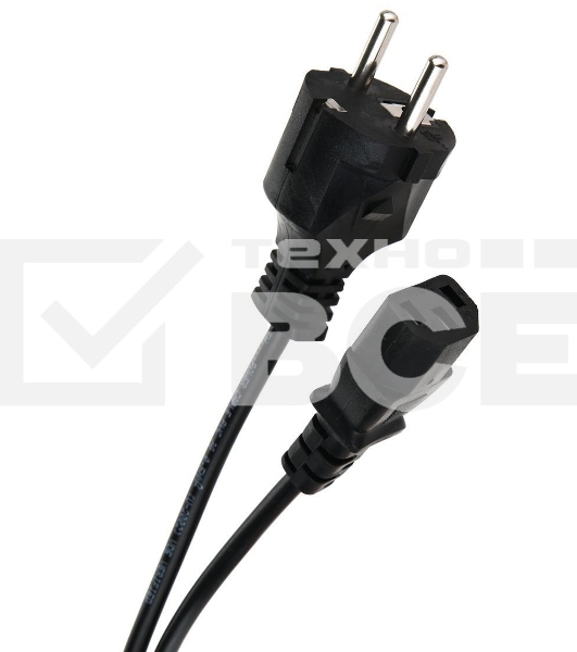 Кабель компьютер - розетка 1.8m 220V (Европейский стандарт) VCOM/TELECOM