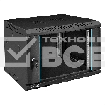 Шкаф телекоммуникационный 19' настенный 6U ExeGate EC-WM-6U.450.G.BLACK (19', 6U, 600x450x370 мм (ШхГхВ), передняя дверь закаленное стекло, съемные боковые панели, пыле- и влагозащита IP23, черный RAL 9004), фото14