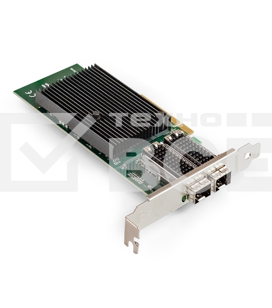 Сетевой адаптер ExeGate EXE-X710-2SFP+ (PCI-E x8 v.3, порты 2x SFP+, Dual 10Gb/s, Server NIC Chipset Intel FTXL710)