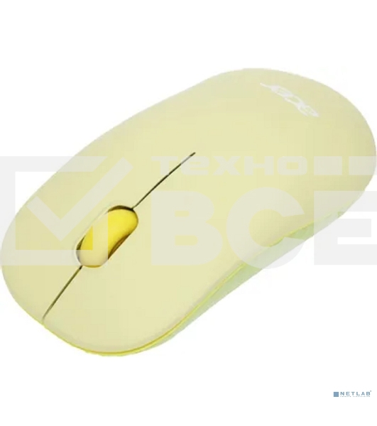 Мышь беспроводная Acer OMR205 зеленый/желтый, 1200 dpi, радиоканал, USB, кнопки - 3