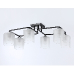 Светильник Ambrella light TR303224/6 BK/CH/FR черный/хром/белый матовый E27*6 max 60W 615*390*220, фото4