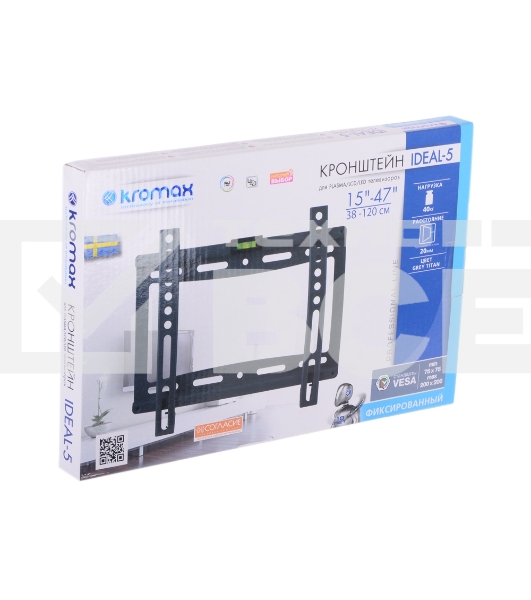 Кронштейн для телевизора Kromax IDEAL-5 черный 15