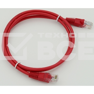Сетевое оборудование Patchcord molded 5E Copper 1m Red