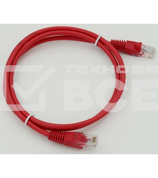 Сетевое оборудование Patchcord molded 5E Copper 1m Red