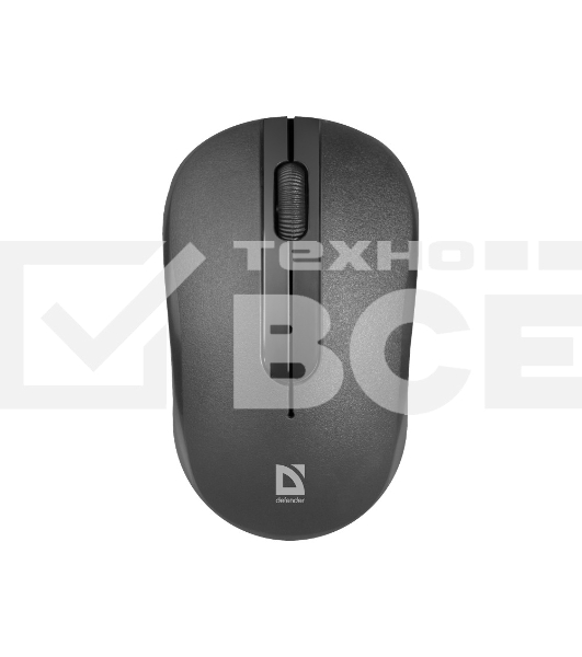 Мышь беспроводная Defender Datum MM-285 черный, 1600 dpi, радиоканал, USB, кнопки - 3
