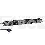 Блок розеток горизонтальный ExeGate ServerPro PDU-19H904 Al-9S-EU2.5, 19