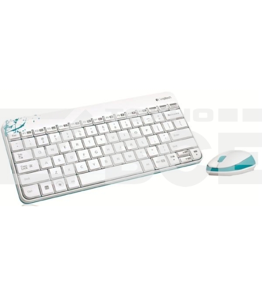 Клавиатура + мышь Logitech Wireless Combo MK 240 Nano White-red 920-008212