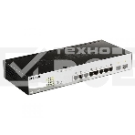 Коммутатор D-Link DGS-1210-10P/ME/B1A Управляемый 2 уровня с 8 портами 10/100/1000Base-T с поддержкой PoE и 2 портами 1000Base-X SFP, фото 1