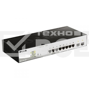 Коммутатор D-Link DGS-1210-10P/ME/B1A Управляемый 2 уровня с 8 портами 10/100/1000Base-T с поддержкой PoE и 2 портами 1000Base-X SFP