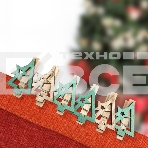 Деревянные прищепки «Новогодняя ель» 14.5x4.5x1.6 cм, 6 шт. NEON-NIGHT, фото3