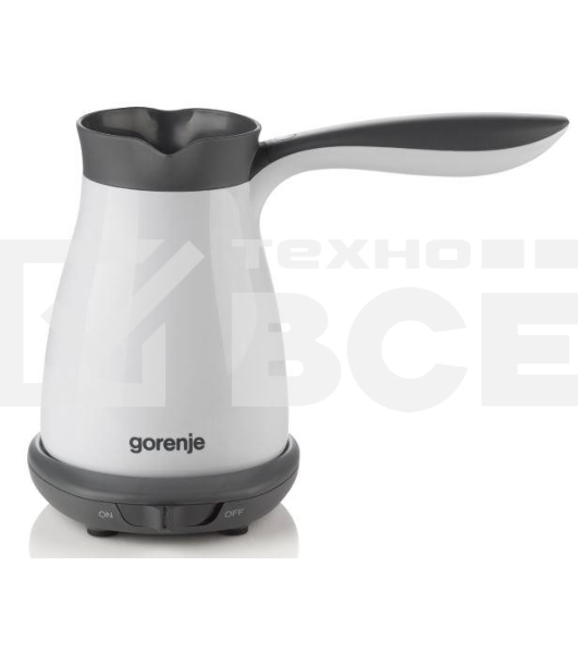 Электрическая турка Gorenje TCM330W белый, исп. кофе - молотый, 0.33 л, 550 Вт.