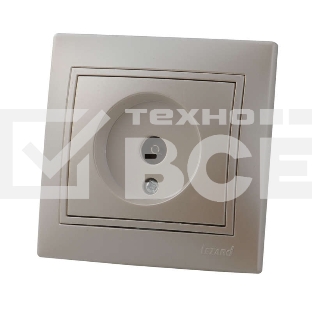 Розетка TV СП Мира проходная жемчуж. бел. перламутр Lezard 701-3030-129