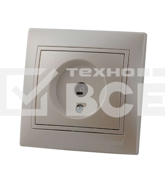Розетка TV СП Мира проходная жемчуж. бел. перламутр Lezard 701-3030-129