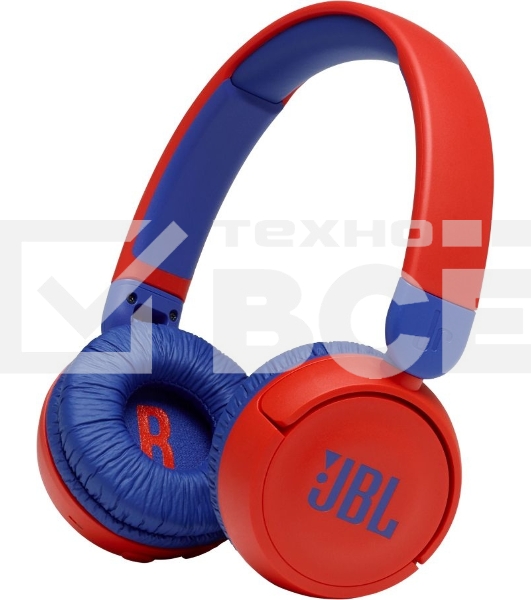 Наушники детские JBL JR 310BT (накладные), красный