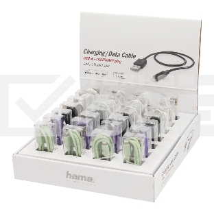 Кабель Hama H-187244 00187244 USB A(m) Lightning (m) 0.75м ассорти