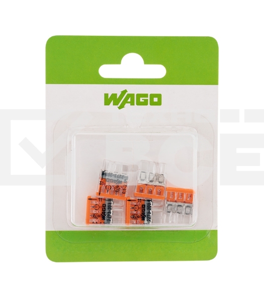 Электромонтажные экспресс-клеммы (2*2.5 мм2) 5шт WAGO