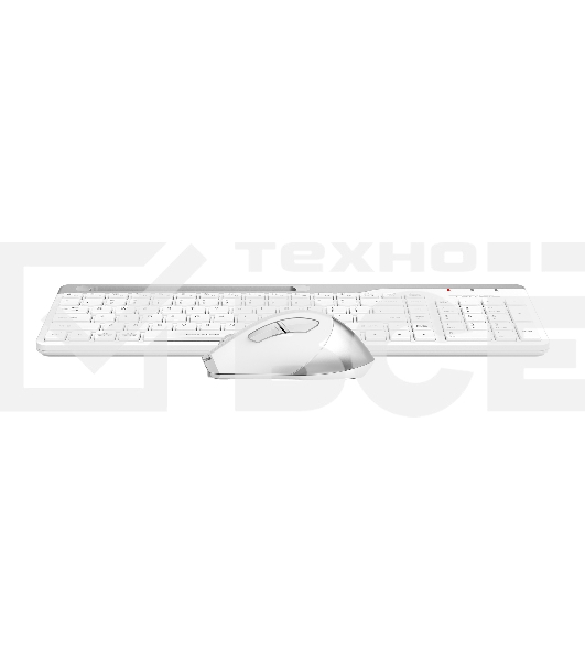 Клавиатура + мышь A4Tech Fstyler FB2535C клав:белый/серый мышь:белый/серый USB беспроводная Bluetooth/Радио slim