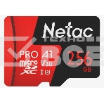 Флеш карта NeTac Карта памяти Netac MicroSD P500 Extreme Pro 256GB, Retail version card only, фото4