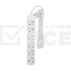 Удлинитель STANDARD 6 гнезд, 3м, 3х1,0мм², с/з, белый REXANT, фото4