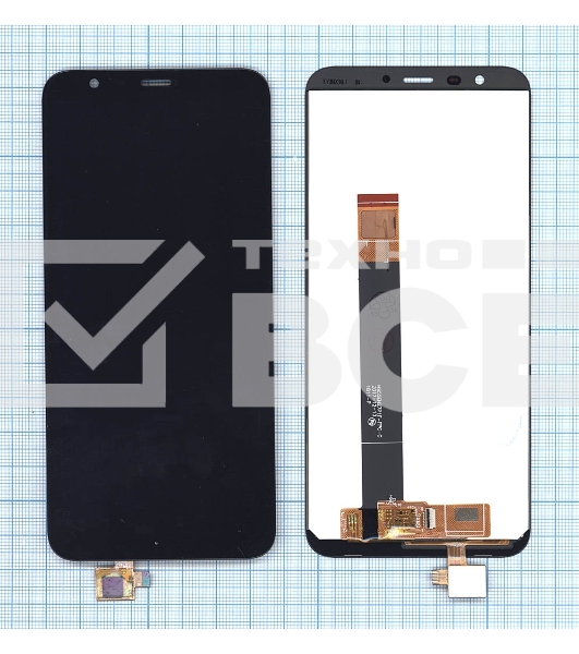 Дисплей для Meizu M8c черный