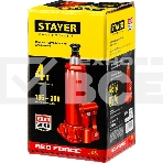 Домкрат STAYER 43160-4_z01гидравлический бутылочный red force 4т 195-380мм, фото6