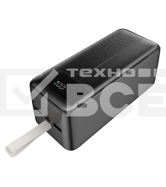 Портативный аккумулятор Gembird GPB-50Q, 50000мА·ч, QC/PD, дисплей, черный