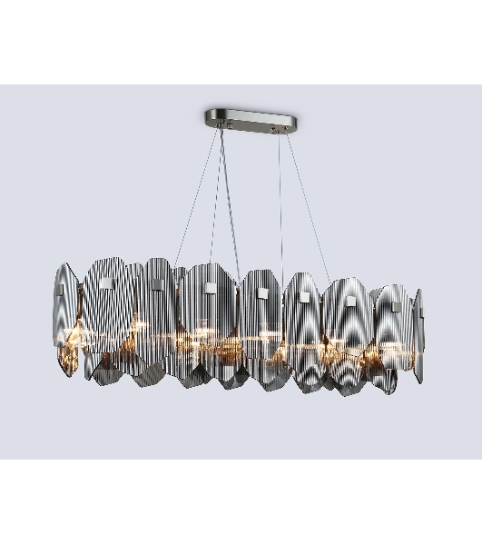 Светильник Ambrella light LH31205/12 SN/SM сатин никель/дымчатый E14*12 max 40W 1000*340*270