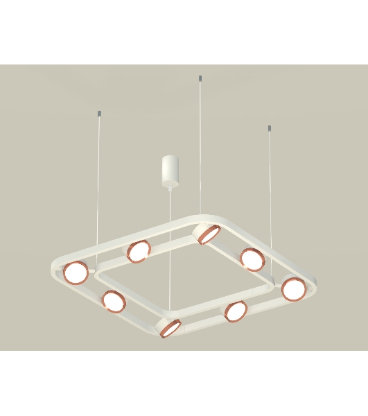 Светильник Ambrella light XB9177103/8 SWH/PPG белый песок/золото розовое полированное GX53 (C9177, N8126)