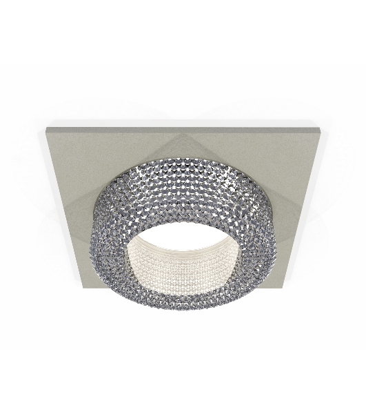 Комплект встраиваемого светильника Ambrella light XC7633020 SGR/CL серый песок/прозрачный MR16 GU5.3 (C7633, N7191)