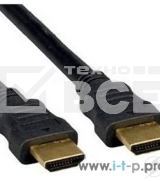 Кабель Cablexpert HDMI CC-HDMI4F-10, 19M/19M, v2.0, медь, позол.разъемы, экран, плоский кабель, 3м, черный, пакет