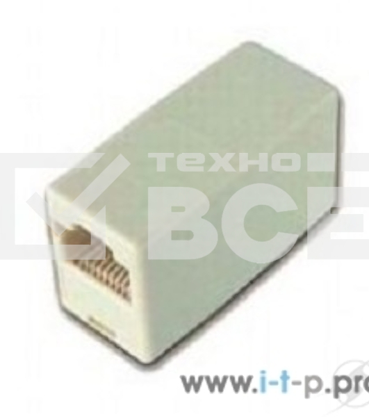 Коннектор проходной адаптер RJ45 Gembird Соединитель RJ-45F/RJ-45F  TA350/1