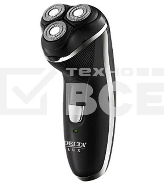 Бритва электрическая Delta LUX DL-0725 черный: 3 Вт, аккум. 2,4 В