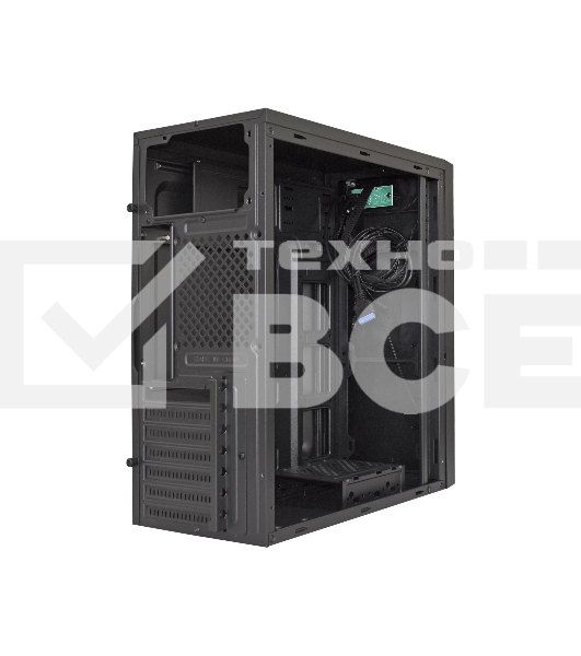 Компьютерный корпус Miditower ExeGate XP-333U Black, ATX, <XP400, Black,120mm>, 1*USB+2*USB3.0, Audio