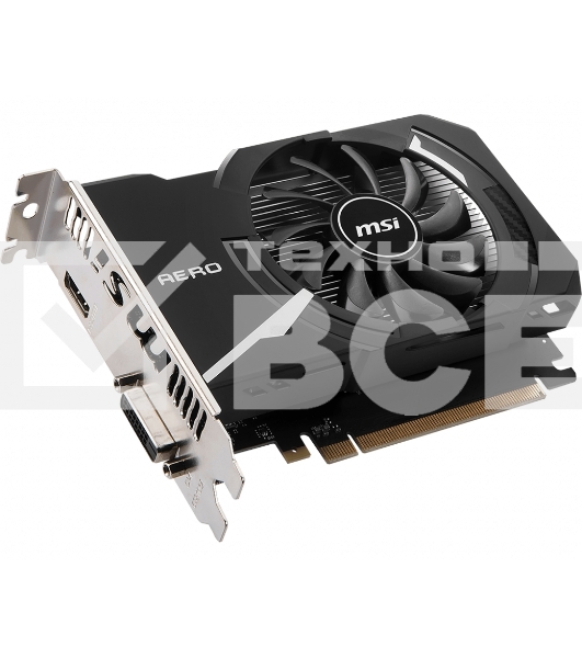 Видеокарта MSI PCIE16 GT1030 2GB GDDR4 GT 1030 AERO ITX 2GD4 OC