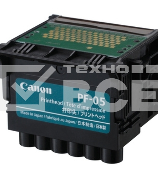 Печатающая головка Canon PF-05 многоцветный для Canon iPF6300, iPF6300S, iPF6350, iPF6400, iPF6400S, iPF6400SE, iPF6450, iPF8300, iPF8300S, iPF8400, iPF8400S, iPF8400SE, iPF9400, iPF9400S