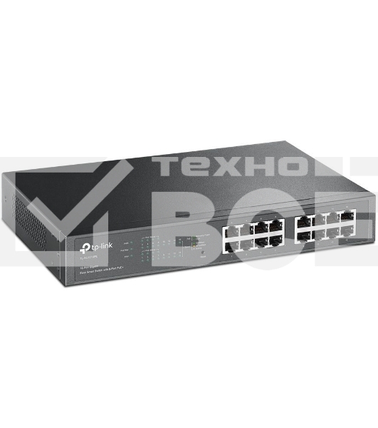 Коммутатор TP-LINK SMB TL-SG1016PE Easy Smart гигабитный 16-портовый коммутатор с 8 портами PoE+