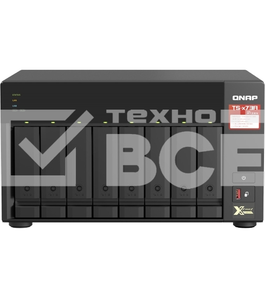 Сетевое хранилище без дисков SMB QNAP TS-873A-8G NAS, 8 trays 3,5