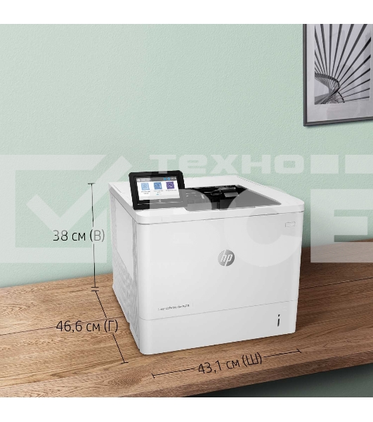 Принтер лазерный HP LaserJet Enterprise M611dn (7PS84A), A4, ч/б, печ. до 61 стр/мин., 1200 x 1200 dpi, USB, RJ-45