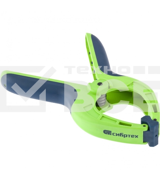 Струбцина Сибртех клещеобразная, пл, корп 2-х комп, рукоятки, усиленная пружина,3-3/16