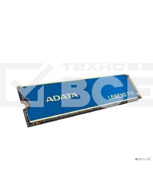 Накопитель SSD ADATA LEGEND 710, 2Tb, PCIe 3.0 x4, M.2 2280, NVMe, R/W 2400/1800, с радиатором