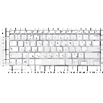 Клавиатура для ноутбука Samsung NP915S3, белая, фото3