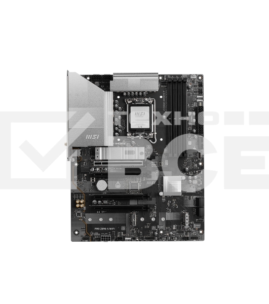 Материнская плата MSI PRO Z890-S WIFI, LGA 1851, Intel Z890, 4xDDR5, 4xSATA, 3xM.2, 1xPCIe 5.0 x16, 2xPCIe 4.0 x4, 1xHDMI, 1xDP, 1xUSB-C Thunderbolt 4, 1xUSB-C 3.2 Gen 2x2, 1x 2.5Gb LAN, 6xUSB-A 3.2 Gen 1, 3x3.5 мм, 7.1, ATX