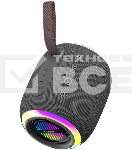 Аудиомагнитола SUPRA BTS-515 черный 20Вт MP3 FM(dig) USB BT microSD