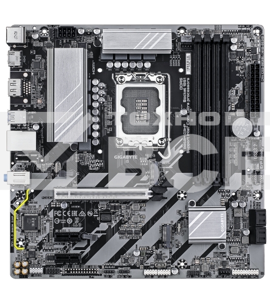 Материнская плата Gigabyte B860M D3HP, LGA 1851, Intel B860, 4xDDR5, 4xSATA, 2xM.2, 1xPCIe 5.0 x16, 2xPCIe x1, 1xHDMI, 1xDP, 1x 1Gb LAN, 3xUSB-A 3.2 Gen 1, 3xUSB-A 2.0, 1xUSB-C 3.2 Gen 1, 3x3.5 мм, 7.1, mATX