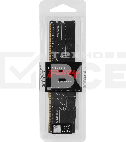 Оперативная память Kingston Fury Renegade Pro, DDR5, 32GB (1x32GB), 5600 MHz, CL36, ECC, RDIMM