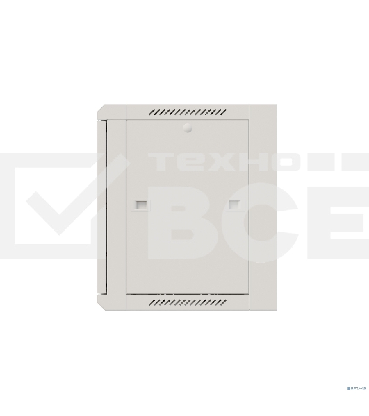 Шкаф коммутационный NTSS Премиум (NTSS-W12U6060GS-2) настенный 12U 600x600 мм пер. дв. стекл 60 кг серый IP20 сталь