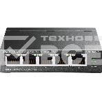 Коммутатор TP-Link TL-SG105MPE Easy Smart с 5 гигабитными портами (4 порта PoE+), 802.3af/at, бюджет PoE — 120 Вт, стальной корпус, фото13