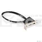 Планка портов в корпус 2xUSB 2.0 ExeGate BrctUSB2-2A-LP (USB 2.0 9pin (IDC 9pin F) --> 2x USB 2.0 Af, кабель 20 см, Low Profile), фото5